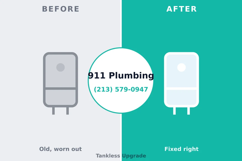 Before and after: plumbing company Towanda, KS
